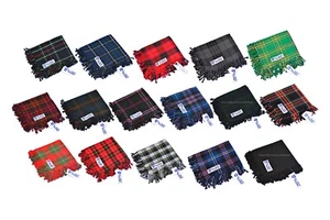 Scottish Men's Kilt Tartan Fly Plaid - 39 Tartans - Picture 1 of 96