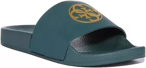 Ciabatte da spiaggia Guess E3Gz01B00F da donna con logo 4G in verde taglia US 5 - 10 - Foto 1 di 12
