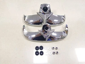 Chrome Front Rear Fender Tip Set Fit For Harley Heritage Springer FLSTS 1997-UP - Picture 1 of 7