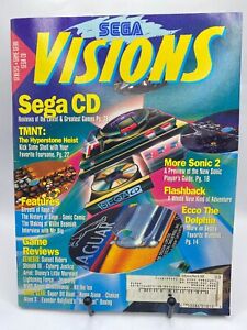 Sega Visions Magazine luty/marzec 1993 Sega CD Sonic 2 Ecco the Dolphin