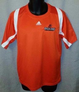 Camiseta deportiva Adidas ClimaCool naranja banda A de los halcones verdes boliche - pequeña para hombre - Imagen 1 de 5