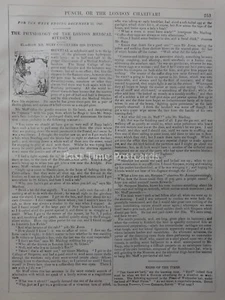 c1841 PART11 PHYSIOLOGY OF THE LONDON MEDICAL STUDENT Political Satire & Cartoon - Picture 1 of 2