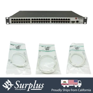 48 Port 100Mbps RJ45 Opengear CM4148 Serial Console Linux w/ 20 Packs RJ45 Cable - Picture 1 of 11