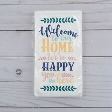 Paper Dinner Napkins Guest Towels Buffet Welcome To Our Home 16 ct