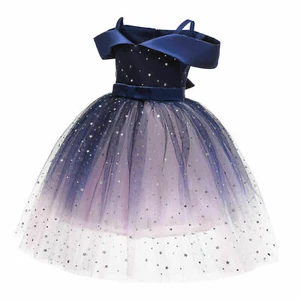 Kids Flower Girls Bridesmaid Dress Baby Party Lace Bow Wedding Dresses Princess - Picture 1 of 126