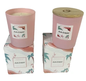 2x AVA & MAY Bahamas Duftkerze 180g vegane Sojawachs Kerze 40 Std Brenndauer NEU - Bild 1 von 3