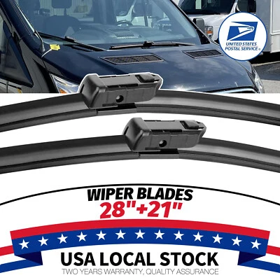 Front Windshield Wiper Blades For FORD Transit-150 Transit-250 Transit-350 15-21 - Image 1 of 4