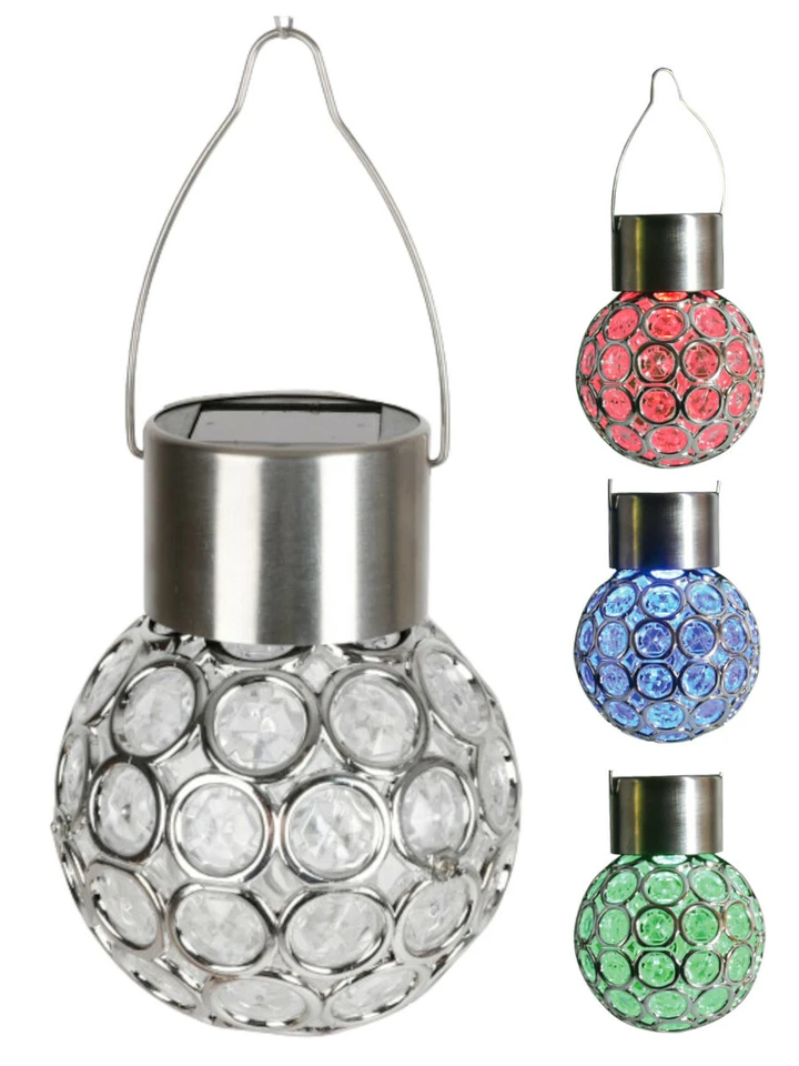 LED Hängeleuchte Farbwechsel Solarleuchte Gartenleuchte Hängelampe Solarlampe - Bild 1 von 1