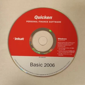 DISC ONLY - Intuit Quicken Basic 2006 For Windows - Imagen 1 de 5