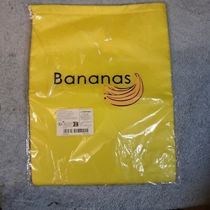 Bananas beach bag - Yellow stitched 34 x 26 cm with draw string - Picture 1 of 2