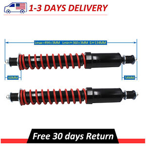 2 Coil Over Heavy Duty Shocks For Front EZGO Medalist/TXT or ST350 1994+