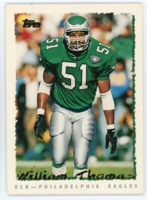 1995 Topps Football Card #44 William Thomas - Image 1 of 2