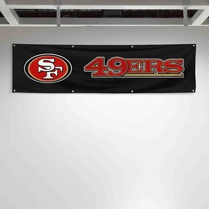 For San Francisco Football Fans 2x8 ft Flag Gift Man Cave Banner - Picture 1 of 1