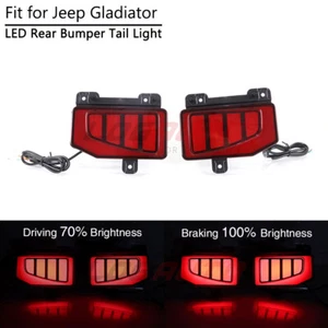 Luz trasera reflectora LED para Jeep Gladiator JT 2019+ lámpara de freno de parachoques trasero roja - Imagen 1 de 5