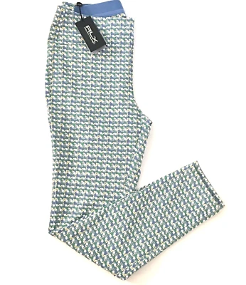 RLX Raiph Lauren Polo SZ. 8 Multi Graphic 4 Pockets Women's stretch Pants-NWT - Image 1 of 4