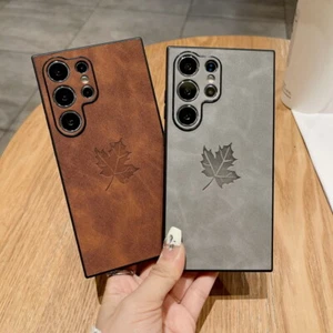Shockproof Phone Case For Samsung Galaxy S24 S23 Ultra S22 S21 FE Leather Cover - Picture 1 of 16