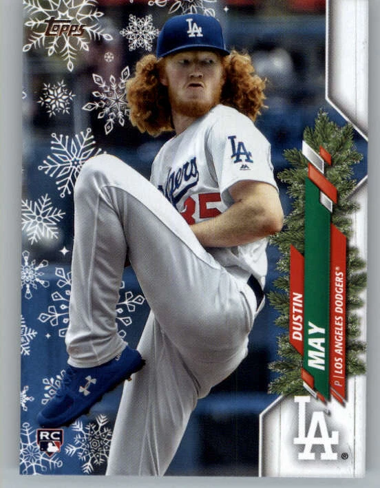 2020 Topps Walmart Holiday #HW62 Dustin May RC (ref 150395) - Image 1 of 2