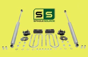 2"/2" SPACERS , BLOCKS , RR SHOCKS FITS 2005-2011 DODGE DAKOTA 2WD W/3.5" AXLE - Picture 1 of 1