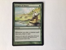 Magic the Gathering Glimpse Of Nature . Champion's Of Kamigawa Mint never played