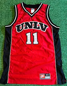 Vintage Nike Authentic UNLV Rebels Dedan Thomas Basketball Jersey Sz 44 L Rare - Picture 1 of 6