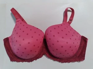 DREAMFIT Underwire BRA 44DD Dark Pink Polka Dot - RN# 17363 Raspberry Pindot - Picture 1 of 22