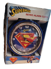 SUPERMAN RETRO ALARM CLOCK --NEW in box--Great Vintage/Collectible Item!