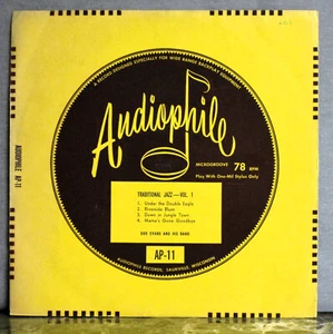 Doc Evans Traditional Jazz Vol 1 Audiophile Ap-11 12" Microgroove 78 Red VG+ - Picture 1 of 7