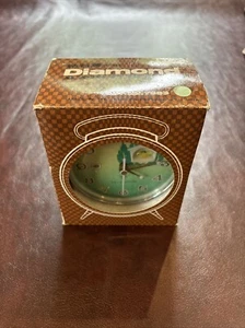 Vintage New Old Stock Diamond Wind Up Alarm Clock with the Box - Picture 1 of 6