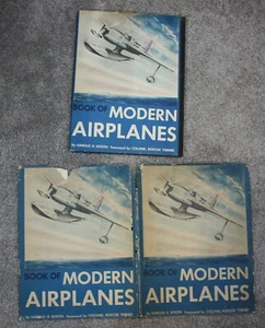 Book of Modern Airplanes HC with Dust Cover by Harold Booth 1940 - Picture 1 of 10