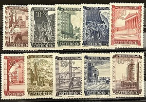 AUSTRIA 1948 - Reconstrucción de Austria - Juego completo - MNH - Imagen 1 de 7