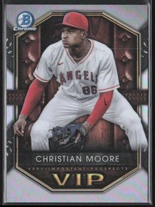 2025 Bowman #VIP-12 Christian Moore Very Important Prospects Los Angeles Angels - Picture 1 of 2