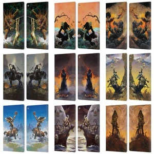 OFFICIAL FRANK FRAZETTA MEDIEVAL FANTASY LEATHER BOOK CASE FOR AMAZON FIRE - Picture 1 of 15