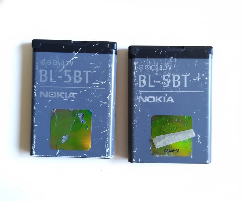 Lote de 2 baterías originales OEM NOKIA BL-5BT Foto 1 de 1