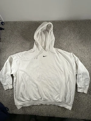 Vintage Nike Center Swoosh Hoodie Size 2XL White Streetwear Faded Travis Scott - Image 1 of 4