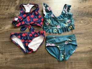 Kid's Two Piece Bathing Suit Sets,Justice & Kanu Brands,Size XS - Picture 1 of 7