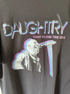 Daughtry Black Graphic Band T-Shirt Dearly Beloved Tour 2024 Size 2X No Tags - Picture 1 of 4