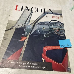 Lincoln 1952 automobile Capri Cosmopolitan catalogue prospectus brochure - Foto 1 di 11