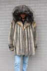 Men's 100% Real Ranch Arctic Fox Fur Jacket Hood Coat Outwear Fashion 2Xl/ 3Xl