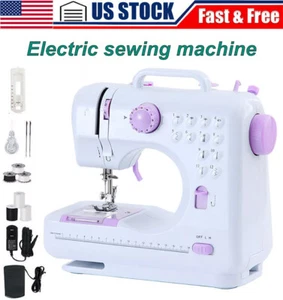 Portable Electric Sewing Machine Crafting Mending Machine 12 Built-In Stitches - Picture 1 of 14