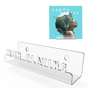 Wall Mount Now Playing Vinyl Record Stand Acrylic Vinyl Record Storage Shelf - Picture 1 of 6