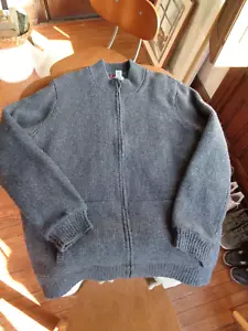 L.L. Maglione Bean Classic lana straccio full zip foderato in flanella antracite taglia XL - alto - Foto 1 di 5