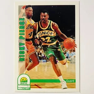 1992-93 Hoops Seattle Supersonics Basketball Card #220 Ricky Pierce Tc2 - Picture 1 of 2