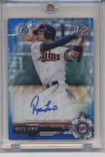 2017 Bowman Draft Chrome Autographs Refractors Blue #CDA-RL Royce Lewis Twins RC