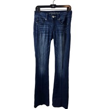 American Eagle Outfitters Kick Boot Dark Wash Jeans Size 4 X-Long Super Stretch