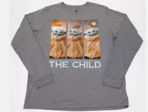 Star Wars Mandalorian The Child Baby Yoda Long Sleeve Shirt Size XXL - Picture 1 of 5