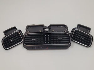 VW Polo 6R Dash Air Vent Duct Set Piano Black Trim GTI Type 10 - 17 - Picture 1 of 14