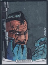 Bishop Marvel Sketch Card 1/ 1 - Ivan 2014 Marvel Masterpieces