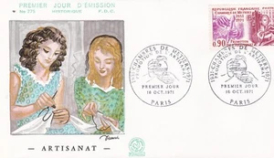 FRANCE 1971 FDC CHAMBERS OF TRADES YT 1691 - Picture 1 of 1
