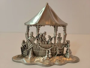 Seagull Canada Pewter Etain Zinn 1996 Candle Holder Gazebo Christmas Band - Picture 1 of 5