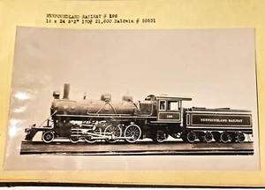 VECCHIA FOTOGRAFIA FERROVIA B&W treno a vapore ferrovia di Terranova 196 Baldwin #59531 - Foto 1 di 1